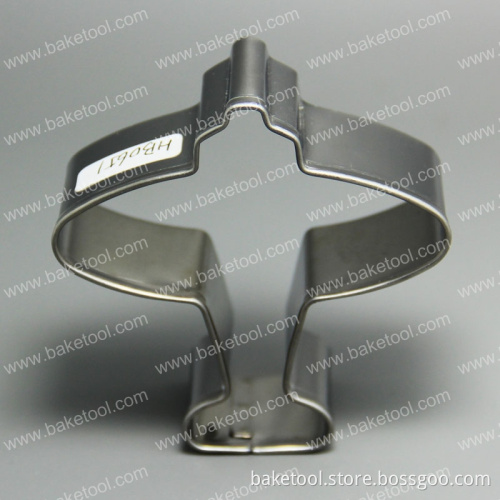 Food Grade Stainless Steel Airplane Shape Cookie Cutter Metal Cookie Mold